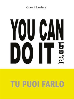 cover image of YOU CAN DO IT (Tu puoi farlo)